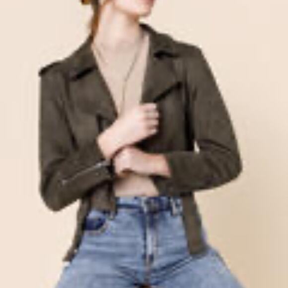 TxS Olive Moto Jacket - M - Picture 1 of 9